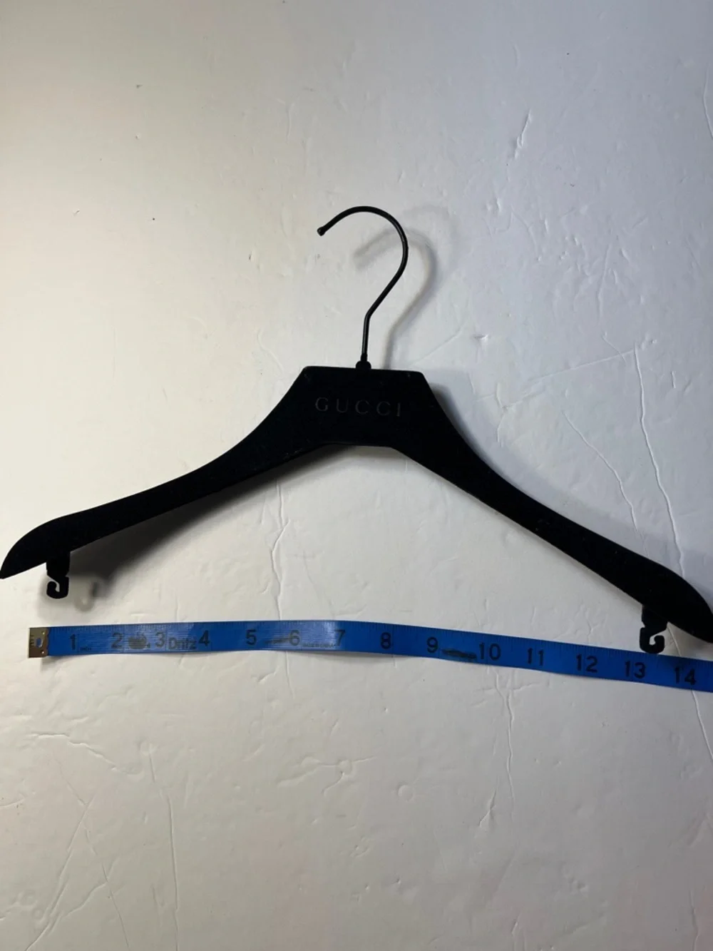 Gucci Black Velvet Padded Hanger with Logo